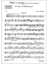 Trio à cordes en ut - TOMASI - Partition - Trios